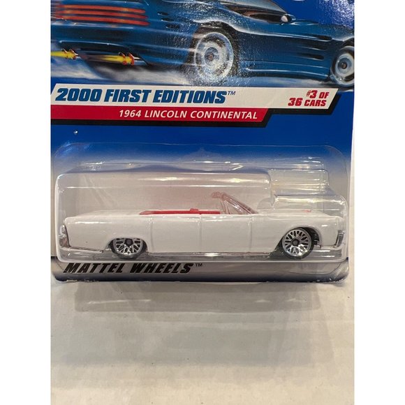Hot Wheels 2000 First Editions 3 of 36 1964 Lincoln Continental Car Box Damage - Picture 2 of 11